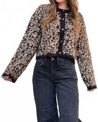 Miou Muse - Brenna Buttoned Knit Cardigan - Lyst