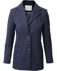Maje - Plaid Single-Breasted Blazer Jacket - Lyst