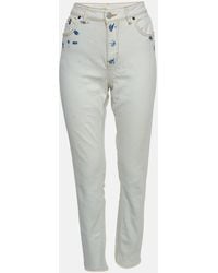Maje - Denim Raw Edge Detail Jeans S Waist - Lyst