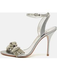 Sophia Webster - Leather Lilico Crystal Ankle Strap Sandals - Lyst