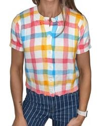 Anniewear - Leona Button Down Plaid Top - Lyst