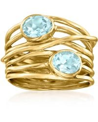 Ross-Simons - Sky Topaz Highway Ring - Lyst