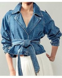 Urban Daizy - Trailblazer Cropped Trench Coat - Lyst
