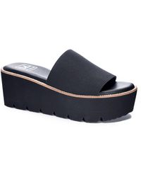 Dirty Laundry - Pivot Stretch Cushioned Footbed Slide Sandals - Lyst