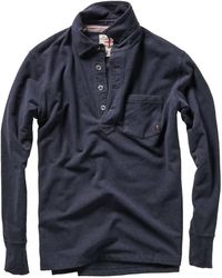 Relwen - Loop Back Long Sleeve Polo - Lyst
