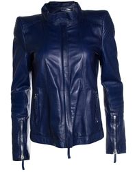 Roberto Cavalli - Leather Biker Jacket - Lyst
