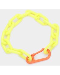 Fashnzfab - Resin Open Oval Link Bracelet - Lyst