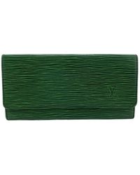 Louis Vuitton - Leather Wallet (pre-owned) - Lyst