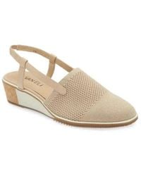 Vaneli - Greer Pump Ecru Slip On Round Toe Wedge Heel Slingback Zogg2736 - Lyst
