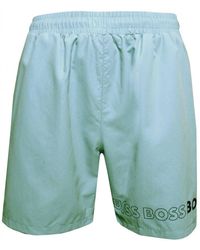 BOSS - Standard Vertical Logo Swim Trunks - Lyst