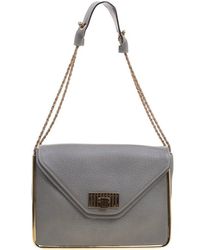 Chloé - Pebbled Leather Medium Sally Flap Shoulder Bag - Lyst