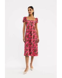 Smith & Quinn - Rosalie Square Neck Midi Dress - Lyst