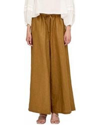 GRADE & GATHER - Long Line Linen Pants - Lyst