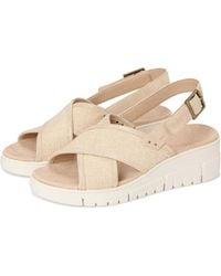 Vionic - Uptown Sonoma Sandals Canvas Wedge Heel Slingback Zogg2097 - Lyst