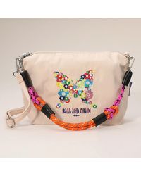 Fashnzfab - Flower Butterfly Embroidered Character Shoulder Bag - Lyst