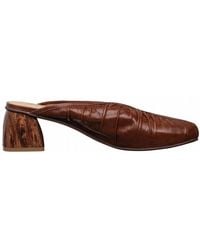 Antelope - Natasha Leather Mule Block Heels - Lyst