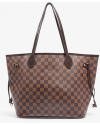 Louis Vuitton - Neverfull Damier Ebene Coated Canvas Tote Bag - Lyst