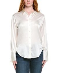 FRAME - The Standard Silk-Blend Shirt - Lyst