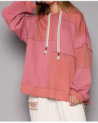 Pol - Balloon Sleeve Cut Sew Sweater Knit Top - Lyst