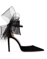 Jimmy Choo - Averly 100 Bow-Trimmed Pumps, Brand Size 35 Us - Lyst