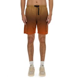MSGM - Cotton Bermuda Shorts - Lyst