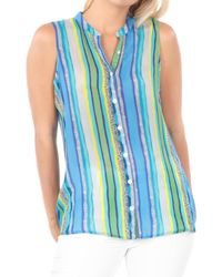 Apny - Button Up Tank Top - Lyst