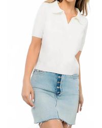 Thml - Short Sleeve Collared Sweater - Lyst