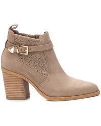 Xti - Suede Ankle Booties By - Lyst