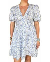 Umgee - Dainty Floral Mini Dress - Lyst