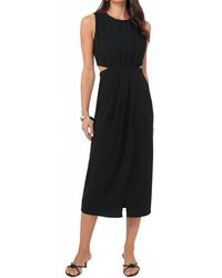 Greylin - Ednis Side Cut Out Midi Dress - Lyst