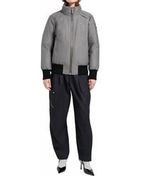 Moose Knuckles - Debbie Shearling Trim Bomber Jacket - Lyst