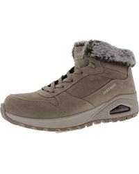 Skechers - uno-rugged Leather Water Repellent Ankle Boots - Lyst