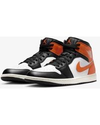 Nike - Air Jordan 1 Mid Dq8426-801 Sneaker Leather Lifestyle Shoe Mew826 - Lyst