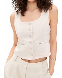 Blank NYC - Square Neck Sleeveless Top - Lyst