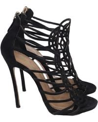DSquared² - Back-Zipped Strappy Sandal Heels - Lyst
