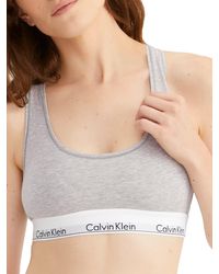 Calvin Klein - Modern Cotton Racerback Bralette - Lyst
