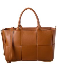 Isabella Rossetti - Isabel Hand-Woven Leather Tote - Lyst