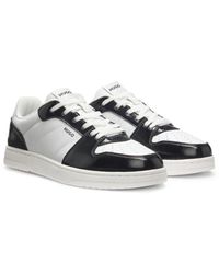 HUGO - Color-Blocked Trainers With Logo Details - Lyst