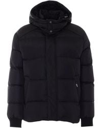 Add - Hooded Down Jacket With Quilted Ped Profile - Lyst