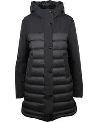 Hox - Quilted Long Polyamide Down Jacket - Lyst