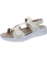 Drew - Serenity Faux Leather Slingback Sport Sandals - Lyst