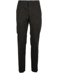 Dondup - Spiritissimo Textured Stretch Cotton Trousers - Lyst