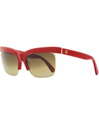 Moncler - Veronica Leoni Sunglasses Ml0218p Red/gold 61mm - Lyst