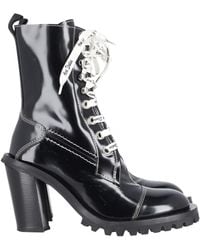 Acne Studios - Laced-Up Combat Boots - Lyst