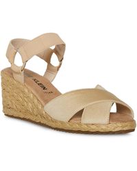 Anne Klein - Kellis Ankle Strap Open Toe Wedge Sandals - Lyst