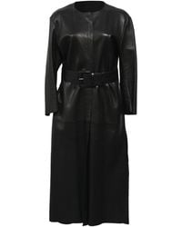 Acne Studios - Long Coat With Belt - Lyst