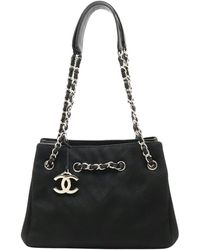 Chanel - Canvas Shoulder Bag (pre-owned) - Lyst
