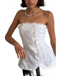 Posse - Florence Strapless Top - Lyst