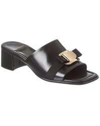 Ferragamo - Vilna Leather Sandal - Lyst