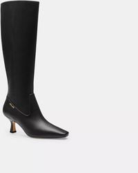 COACH - Extended Calf Kitten Heel Tall Boot - Lyst